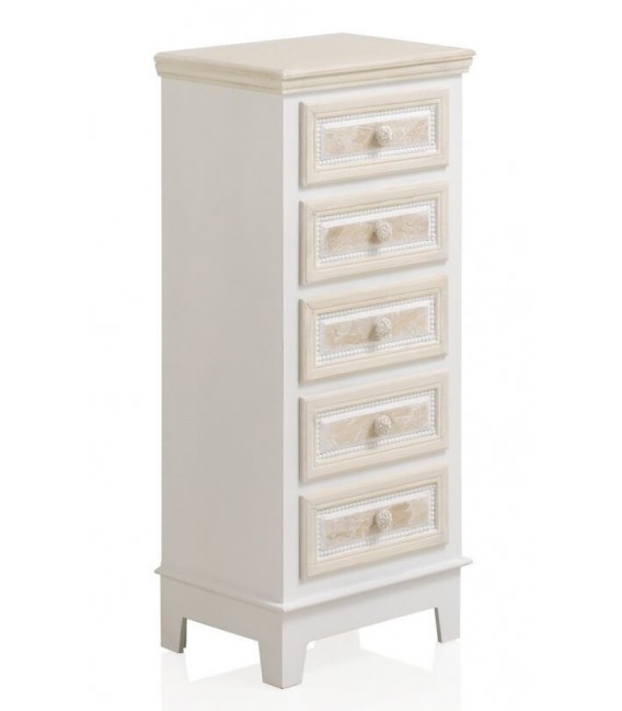 SINFONIER 40 X 30 SAULIA MADERA BLANCO Y CREMA