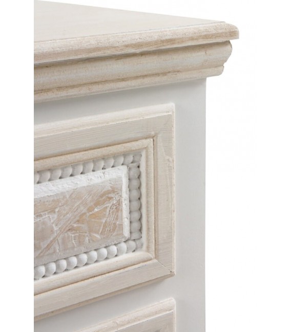 SINFONIER 40 X 30 SAULIA MADERA BLANCO Y CREMA