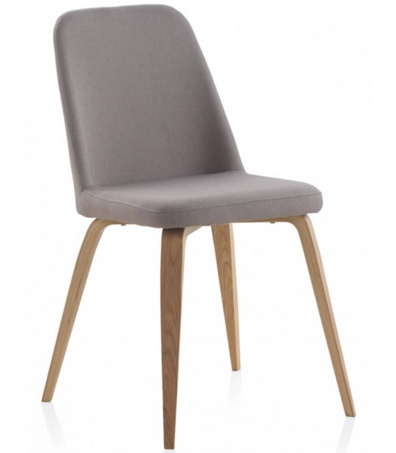 SILLA 44 X 59 MALGLA MADERA NATURAL TELA GRIS