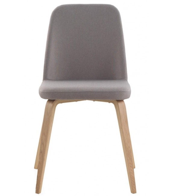 SILLA 44 X 59 MALGLA MADERA NATURAL TELA GRIS
