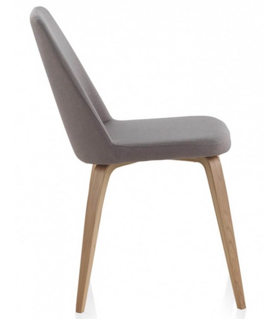 SILLA 44 X 59 MALGLA MADERA NATURAL TELA GRIS