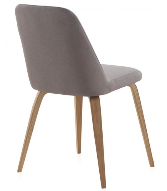 SILLA 44 X 59 MALGLA MADERA NATURAL TELA GRIS