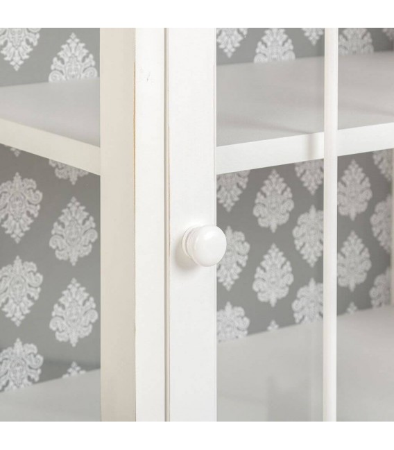 VITRINA 61 X 41 PLAPIL MADERA BLANCA