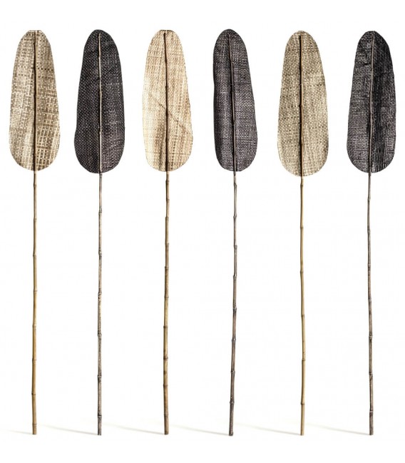 RAMAS DECORATIVAS 26 X 202 PAIPAI NATURAL Y NEGRO