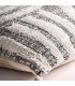 COJIN 45 X 45 ALIDA ALGODON Y POLIESTER GRIS DESENFUNDABLE