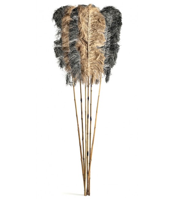 RAMAS DECORATIVAS 40 X 210 JUNAJUNA NATURAL Y NEGRO