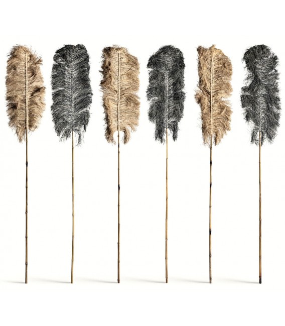 RAMAS DECORATIVAS 40 X 210 JUNAJUNA NATURAL Y NEGRO