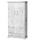 ARMARIO 110 X 40 PANTLAN MADERA PINO BLANCO ENVEJECIDO