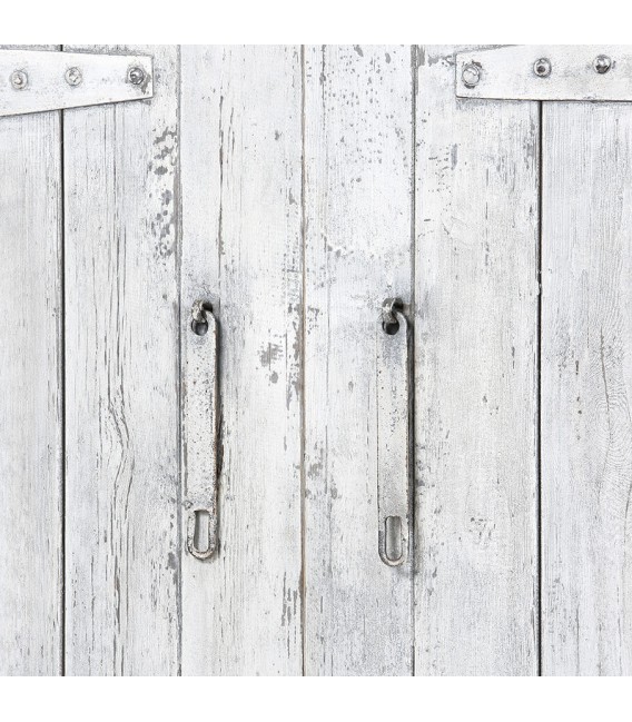 ARMARIO 110 X 40 PANTLAN MADERA PINO BLANCO ENVEJECIDO