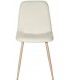 SILLA 45 X 55 LENTRIO TELA BLANCO ROTO METAL IMITACION ROBLE