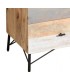 COMODA 110 X 45 TRICO MADERA NATURAL GRIS Y BLANCO