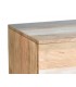 COMODA 110 X 45 TRICO MADERA NATURAL GRIS Y BLANCO