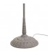LAMPARA DE PIE 38 Ø RANTICA METAL GRIS PATINADO BLANCO