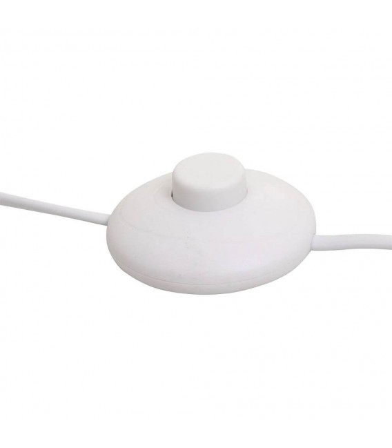 LAMPARA DE PIE 38 Ø RANTICA METAL GRIS PATINADO BLANCO