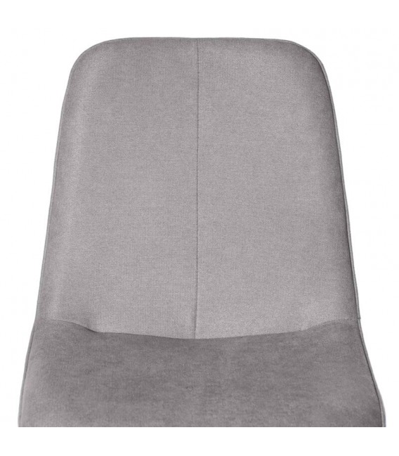 SILLA 45 X 55 LENTRIO TELA GRIS CLARO METAL IMITACION ROBLE