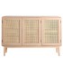 APARADOR 120 X 35 LARVIK MADERA Y RATAN NATURALES