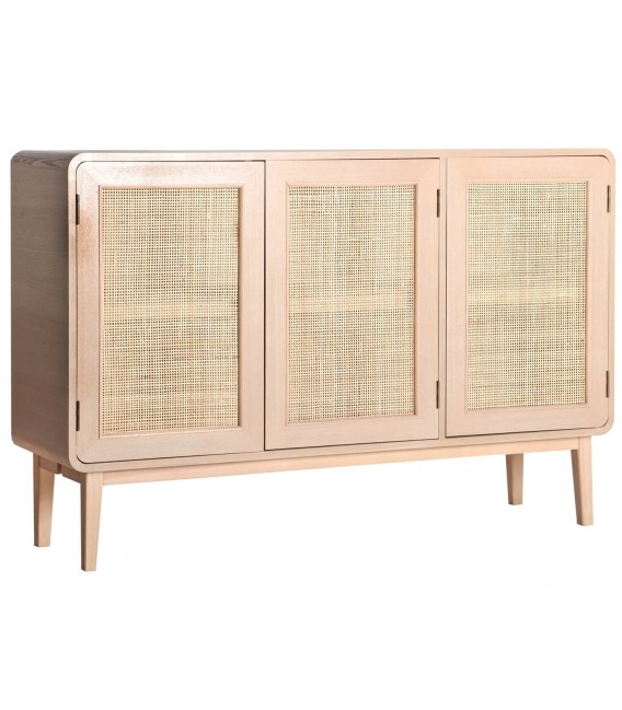 APARADOR 120 X 35 LARVIK MADERA Y RATAN NATURALES