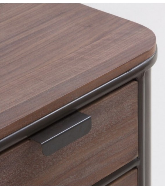 SINFONIER 51 X 36 BLUVIA METAL GRIS MADERA COLOR NOGAL