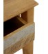 MESITA DE NOCHE 50 X 40 BLESMU MADERA MANGO NATURAL BLANCO Y GRIS