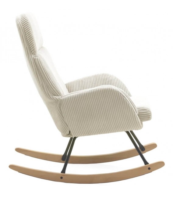 MECEDORA 67 X 97 BLEVET TEXTIL BLANCO MADERA NATURAL