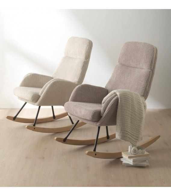 MECEDORA 67 X 97 BLEVET TEXTIL BLANCO MADERA NATURAL