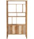 LIBRERIA 100 X 40 BLESMU MADERA MANGO NATURAL BLANCO Y GRIS