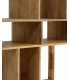 LIBRERIA 100 X 40 BLESMU MADERA MANGO NATURAL BLANCO Y GRIS