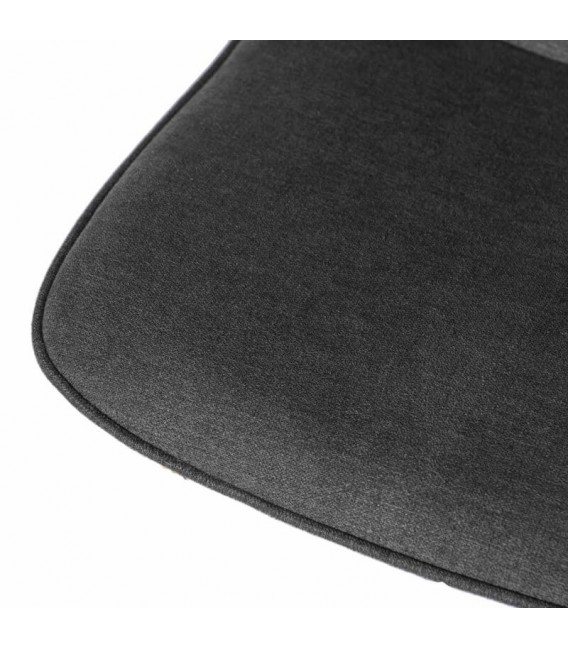 SILLA 45 X 55 LENTRIO TELA GRIS OSCURO METAL IMITACION ROBLE