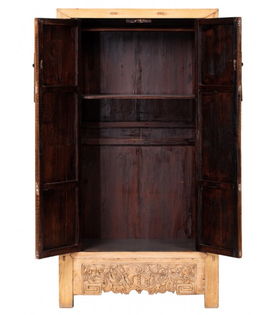 ARMARIO 95 X 57 SHANGO ARTESANAL MADERA OLMO NATURAL