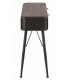 CONSOLA 121 X 33 BLUVIA METAL GRIS MADERA COLOR NOGAL