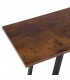 CONSOLA 120 X 30 CRITAL METAL NEGRO MADERA  MELAMINA NOGAL