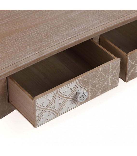 MESA DE CENTRO 110 X 60 LYRA MADERA NATURAL BLANQUEADA