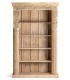 LIBRERIA 120 X 50 TEDIM MADERA NATURAL TALLADA PIEZA UNICA