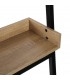ESTANTERIA 52 X 31 RANTA MADERA MDF IMITACION ROBLE METAL NEGRO