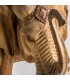 FIGURA ESCULTURA 66 X 33 ELEFANTE MADERA NATURAL TALLADA
