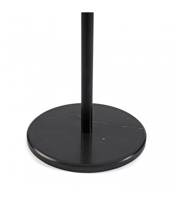 PERCHERO 35 Ø AXIS METAL NEGRO MADERA NATURAL