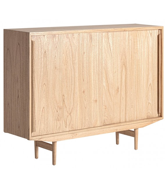 APARADOR 150 X 37 NYRY MADERA MINDI NATURAL PUERTAS CORREDERAS