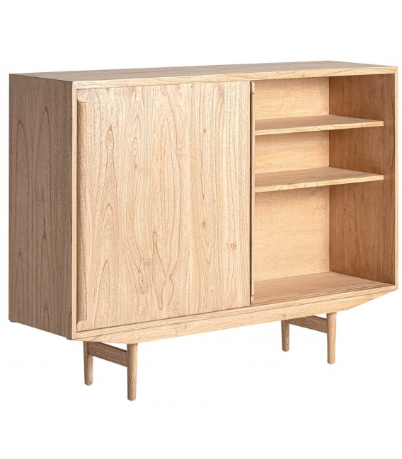 APARADOR 150 X 37 NYRY MADERA MINDI NATURAL PUERTAS CORREDERAS