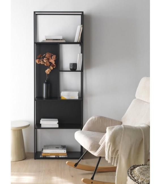 ESTANTERIA 60 X 28 VIRGAL METAL NEGRO