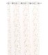 CORTINA VISILLO 140 X 260 PRETTY BORDADA BLANCO Y MARRON