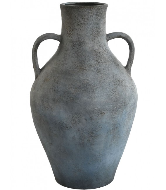 JARRON 25 Ø TERRACOTA GRIS ENVEJECIDO
