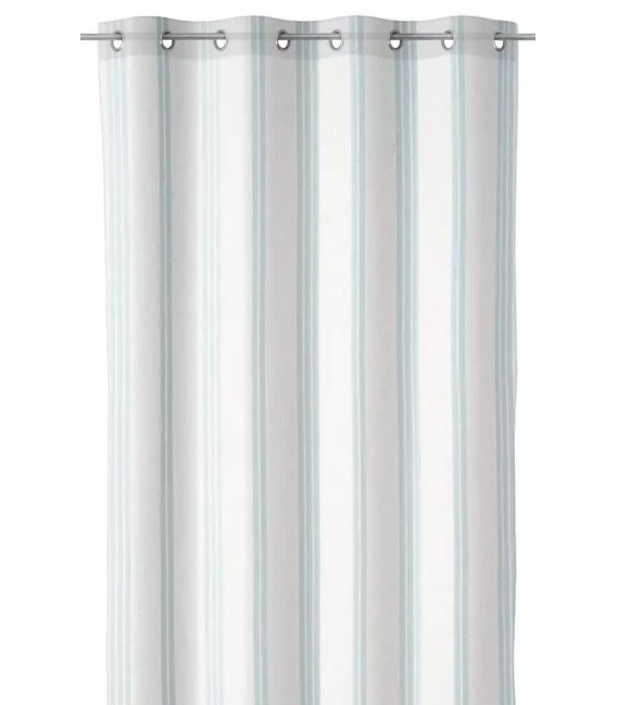 CORTINA 140 X 260 FADA TEJIDO CRUDO Y AZUL