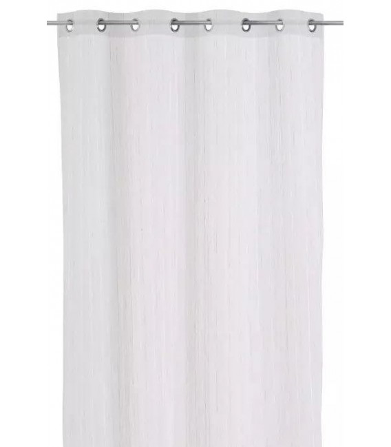 CORTINA 140 X 260 RAYADO TEJIDO BEIGE Y CRUDO