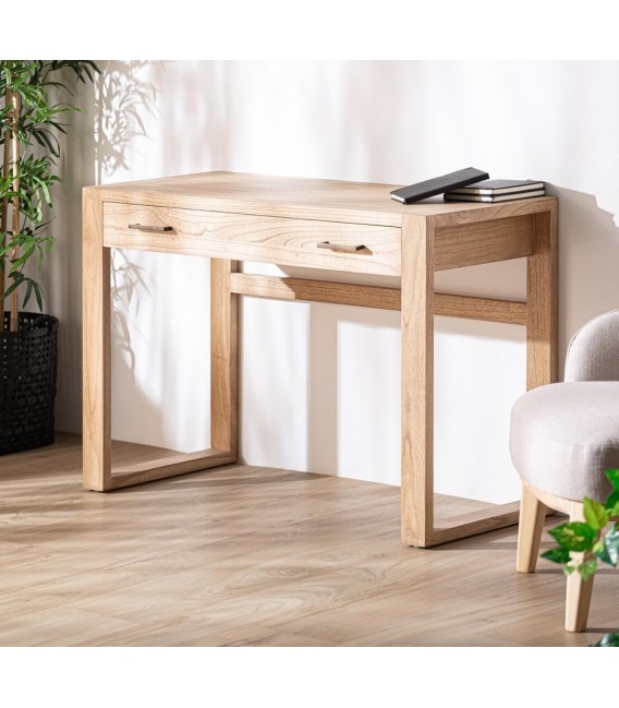 ESCRITORIO 110 X 50 NYRY MADERA MINDI NATURAL