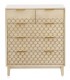 COMODA 80 X 40 BASTIAN MADERA NATURAL METAL DORADO