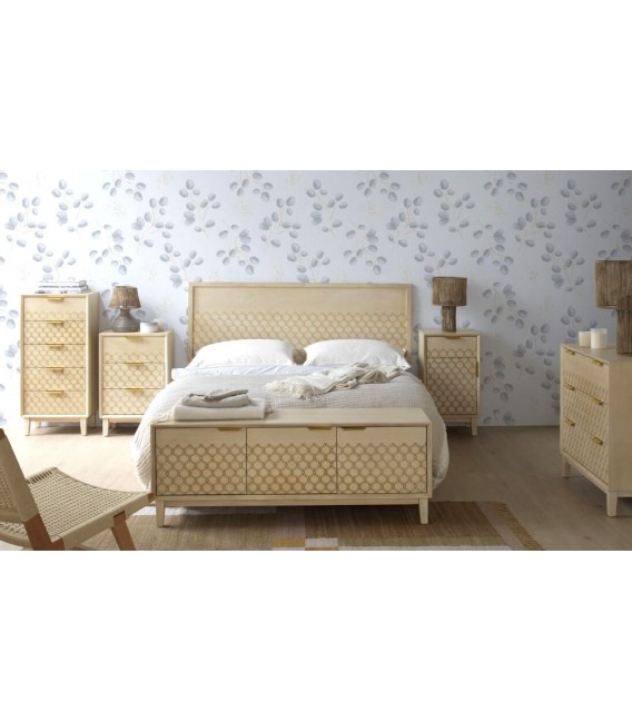 CABECERO 165 X 60 BASTIAN MADERA NATURAL LABRADA