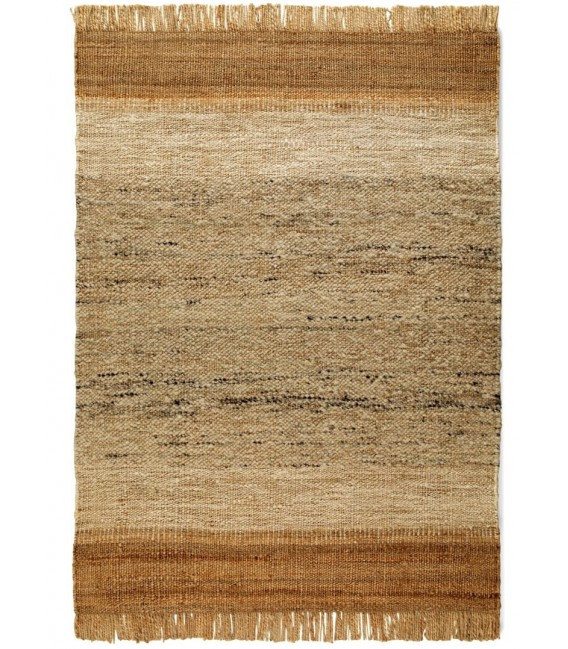 ALFOMBRA 210 X 150 MARRIC YUTE Y LANA TONOS MARRONES