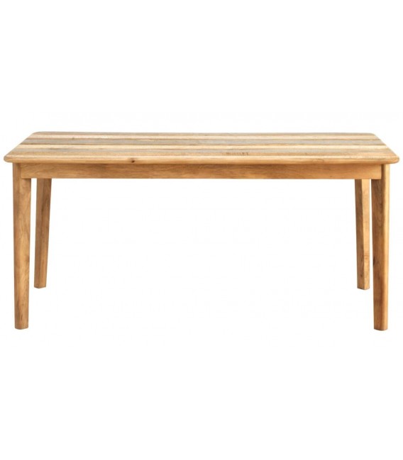 MESA DE COMEDOR 170 X 90 BLESMU MADERA MANGO NATURAL BLANCO Y GRIS