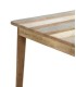 MESA DE COMEDOR 170 X 90 BLESMU MADERA MANGO NATURAL BLANCO Y GRIS