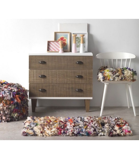 COJIN 45 X 45 PATCH ARTESANAL RETALES MULTICOLOR